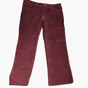 Goodfellow & Co Mens 5-Pocket Corduroy Pants Burgundy Maroon 36x32 Stretch NWT
